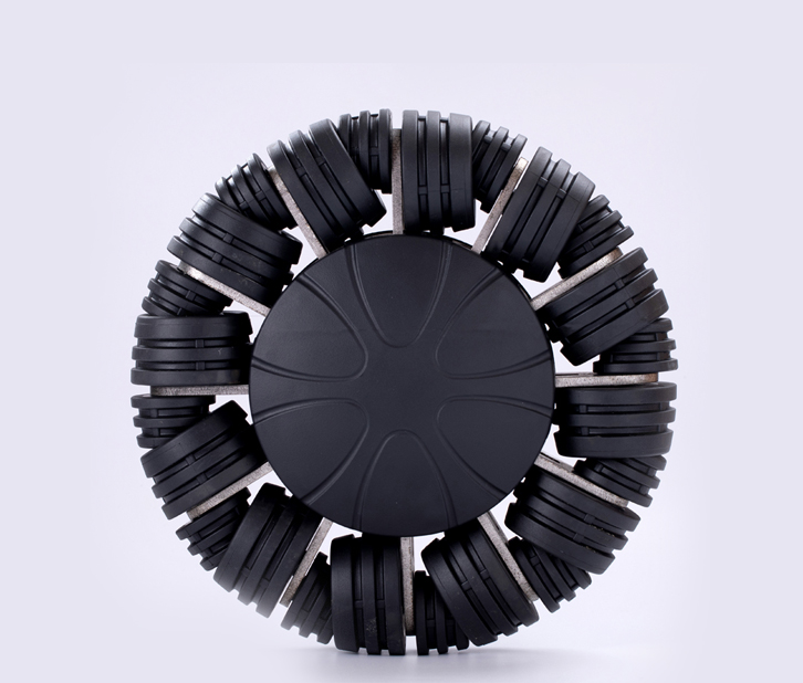 Ruota Omni in gomma da 8 pollici per robot intelligente