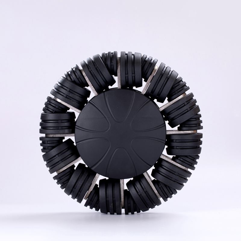 Ruota Omni in gomma da 8 pollici per robot intelligente